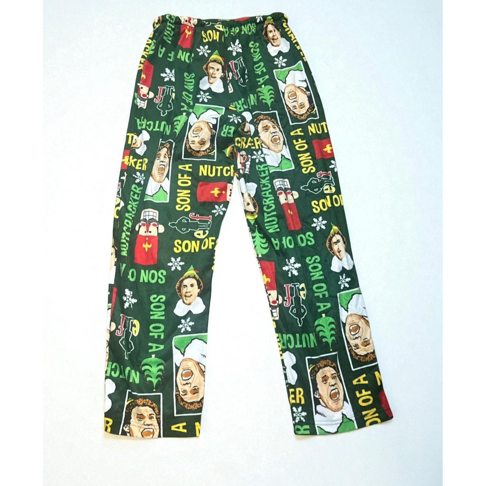 Will Ferrell‎ Elf Pajama Pants Christmas Xmas Buddy The Elf Adult Size Large